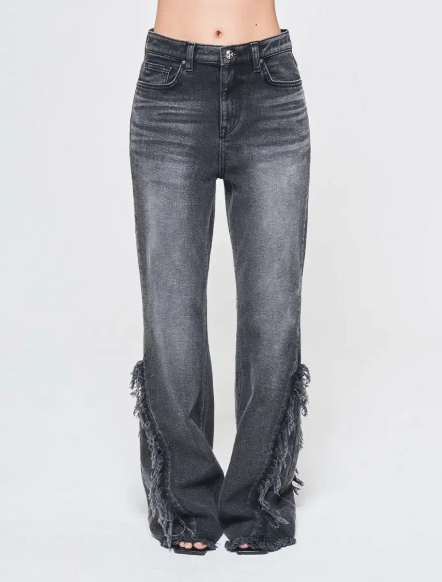 YIEL YEEL Side Cubic Denim Pants Gray on Bunjang Global Site.